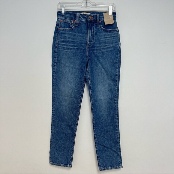 Madewell 26 2 NWT Straight Leg Jeans Pants Cotton The Perfect Vintage Jean HR - Picture 2 of 9